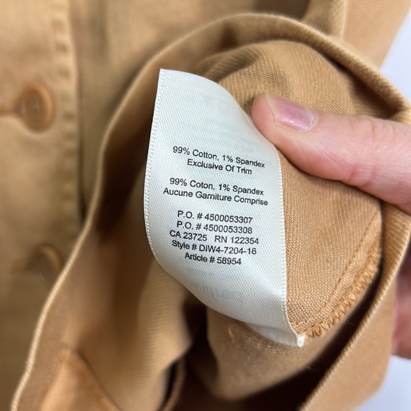 Wilfred Aritzia pocketed cotton/spandex button down midi skirt - Picture 5 of 6